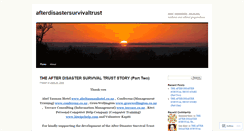 Desktop Screenshot of afterdisastersurvivaltrust.wordpress.com