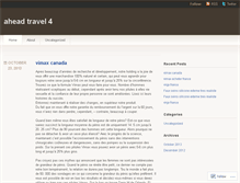 Tablet Screenshot of aheadtravel4.wordpress.com