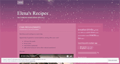 Desktop Screenshot of elenasrecipes.wordpress.com