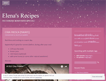 Tablet Screenshot of elenasrecipes.wordpress.com