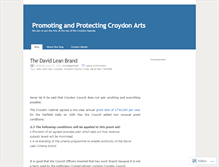 Tablet Screenshot of croydonarts.wordpress.com