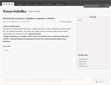 Tablet Screenshot of naszasokolka.wordpress.com