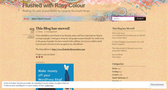 Desktop Screenshot of flushedwithrosycolour.wordpress.com