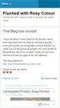 Mobile Screenshot of flushedwithrosycolour.wordpress.com