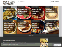 Tablet Screenshot of dontcookthespoon.wordpress.com