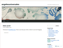 Tablet Screenshot of angelesuniversales.wordpress.com