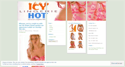 Desktop Screenshot of icyhotlingerie.wordpress.com