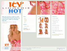 Tablet Screenshot of icyhotlingerie.wordpress.com