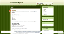 Desktop Screenshot of leonardoaguiar.wordpress.com