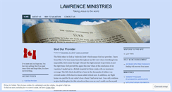Desktop Screenshot of lawrenceministries.wordpress.com