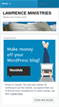 Mobile Screenshot of lawrenceministries.wordpress.com