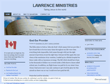 Tablet Screenshot of lawrenceministries.wordpress.com
