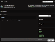 Tablet Screenshot of katzsass.wordpress.com