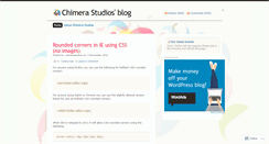 Desktop Screenshot of chimerastudios.wordpress.com