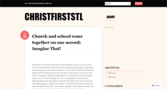 Desktop Screenshot of christfirststl.wordpress.com