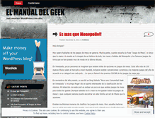 Tablet Screenshot of laguiadelgeek.wordpress.com