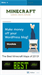 Mobile Screenshot of minecraftworld.wordpress.com