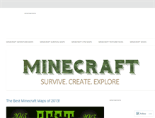 Tablet Screenshot of minecraftworld.wordpress.com