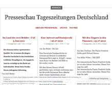 Tablet Screenshot of pressespiegel.wordpress.com