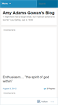 Mobile Screenshot of amyadamsgowan.wordpress.com