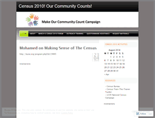 Tablet Screenshot of makeourcommunitycount.wordpress.com