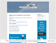 Tablet Screenshot of mefano.wordpress.com
