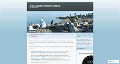 Desktop Screenshot of canadianshorelinecleanup.wordpress.com