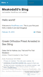 Mobile Screenshot of msakoda53.wordpress.com