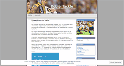 Desktop Screenshot of dobletackle.wordpress.com