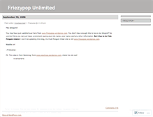 Tablet Screenshot of friezypopunlimited.wordpress.com