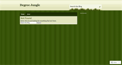 Desktop Screenshot of degreejungle.wordpress.com