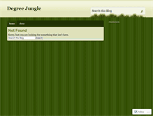 Tablet Screenshot of degreejungle.wordpress.com