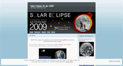 Desktop Screenshot of eclipse26jan09.wordpress.com