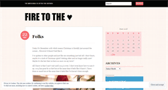 Desktop Screenshot of firetotheheart.wordpress.com