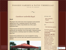 Tablet Screenshot of gardenumbrellas.wordpress.com