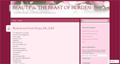 Desktop Screenshot of beautyandthebeastofburden.wordpress.com