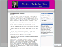 Tablet Screenshot of judyransommarketing.wordpress.com