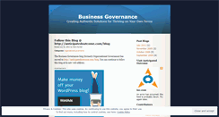 Desktop Screenshot of organizationalgovernance.wordpress.com