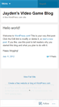 Mobile Screenshot of jaydensvideogameblog.wordpress.com