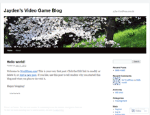 Tablet Screenshot of jaydensvideogameblog.wordpress.com