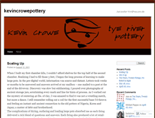 Tablet Screenshot of kevincrowepottery.wordpress.com