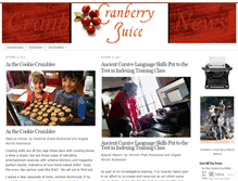 Tablet Screenshot of cranberrysqueeze.wordpress.com