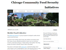 Tablet Screenshot of chicagocommunityfood.wordpress.com