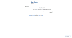 Desktop Screenshot of bydunkl.wordpress.com