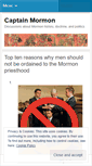 Mobile Screenshot of captainmormon.wordpress.com