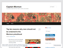 Tablet Screenshot of captainmormon.wordpress.com