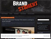 Tablet Screenshot of brandst8ment.wordpress.com