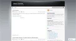 Desktop Screenshot of almostchristian.wordpress.com