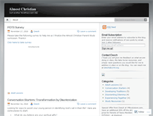 Tablet Screenshot of almostchristian.wordpress.com