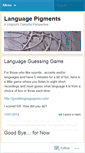 Mobile Screenshot of languagepigments.wordpress.com